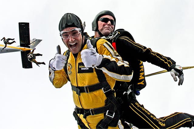 skydiving